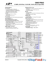 Datasheet C8051F062 manufacturer Silicon Lab.