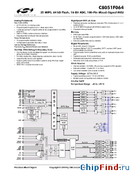 Datasheet C8051F064 manufacturer Silicon Lab.