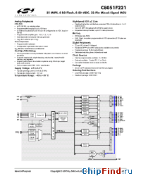 Datasheet C8051F221-GQ manufacturer Silicon Lab.