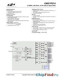 Datasheet C8051F314 manufacturer Silicon Lab.