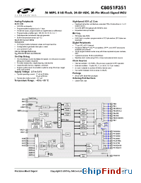 Datasheet C8051F351-GM manufacturer Silicon Lab.