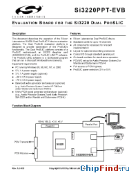 Datasheet SI3220PPT-EVB manufacturer Silicon Lab.
