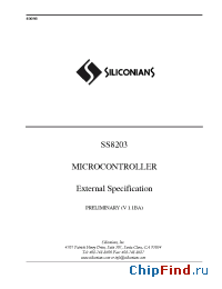 Datasheet SS8203A manufacturer Siliconians