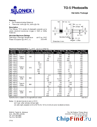 Datasheet NSL-4550 manufacturer Silonex