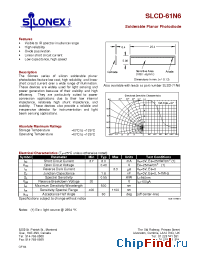 Datasheet SLCD-61N6 manufacturer Silonex
