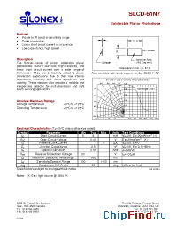 Datasheet SLCD-61N7 manufacturer Silonex