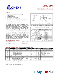 Datasheet SLCD-61N8 manufacturer Silonex