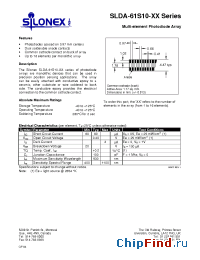 Datasheet SLDA-61S10 manufacturer Silonex