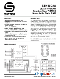Datasheet STK10C48-25I manufacturer Simtek