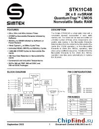 Datasheet STK11C48-20 manufacturer Simtek
