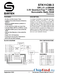 Datasheet STK11C88-3-35 manufacturer Simtek