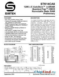 Datasheet STK14CA8-35 manufacturer Simtek