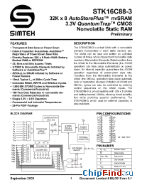 Datasheet STK16C88-3S45I manufacturer Simtek