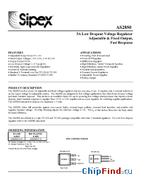 Datasheet AS2850YT-X manufacturer Sipex