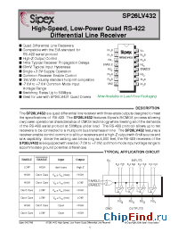 Datasheet SP26LV432CN/TR manufacturer Sipex
