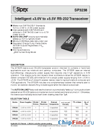 Datasheet SP3238CY manufacturer Sipex