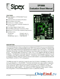 Datasheet SP3508EB manufacturer Sipex