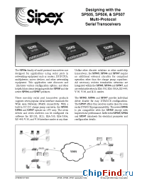 Datasheet SP505CF manufacturer Sipex