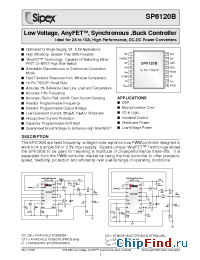 Datasheet SP6120BCY/TR manufacturer Sipex