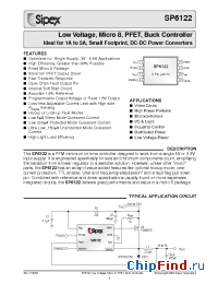 Datasheet SP6122ACU/TR manufacturer Sipex