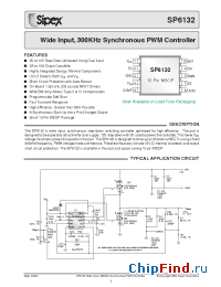 Datasheet SP6132CU-L manufacturer Sipex