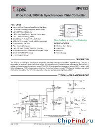 Datasheet SP6132CU-L-L/TR manufacturer Sipex