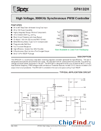 Datasheet SP6132H manufacturer Sipex