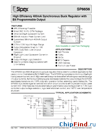 Datasheet SP6656ER manufacturer Sipex