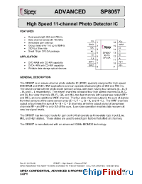 Datasheet SP8057DG/TR manufacturer Sipex