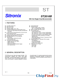 Datasheet ST2016 manufacturer Sitronix
