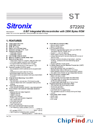 Datasheet ST2202 manufacturer Sitronix