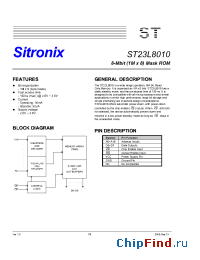 Datasheet ST23L8010 manufacturer Sitronix