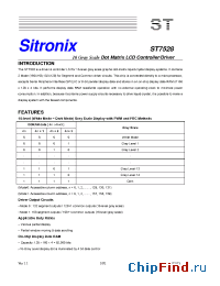 Datasheet ST7528 manufacturer Sitronix
