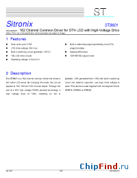 Datasheet ST8601 manufacturer Sitronix