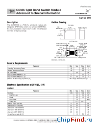 Datasheet AM109-502 manufacturer Skyworks