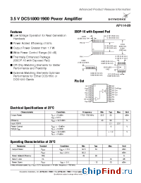 Datasheet AP114-89 manufacturer Skyworks