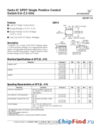 Datasheet AS107-12 manufacturer Skyworks