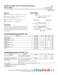 Datasheet AS117-45 manufacturer Skyworks