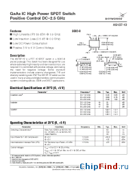 Datasheet AS137-12 manufacturer Skyworks