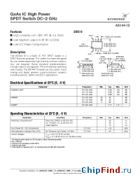 Datasheet AS144-12 manufacturer Skyworks