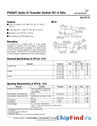 Datasheet AS172-73 manufacturer Skyworks