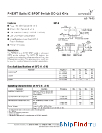 Datasheet AS174-73 manufacturer Skyworks