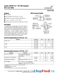 Datasheet AS216-339 manufacturer Skyworks