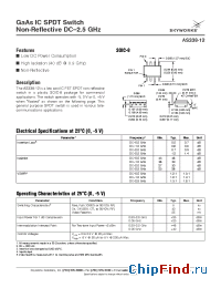 Datasheet AS338-12 manufacturer Skyworks