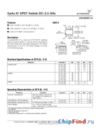Datasheet ASC02R2-12 manufacturer Skyworks