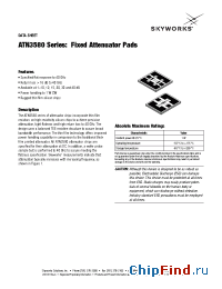 Datasheet ATN3580-01 manufacturer Skyworks