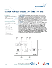Datasheet CX77107-NN manufacturer Skyworks