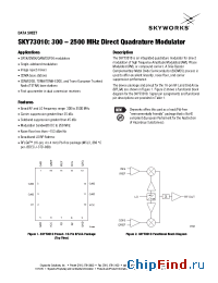 Datasheet SKY73010 manufacturer Skyworks