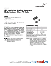 Datasheet SMP1345-518 manufacturer Skyworks