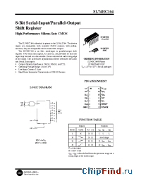 Datasheet SL74HC164D manufacturer SLS